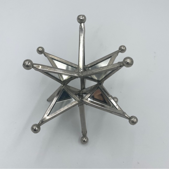 Vintage Mirrored Moravian Star 11 point 4.5” - Picture 3 of 8